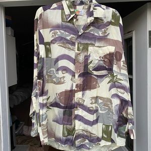 Retro Long-sleeved Button down